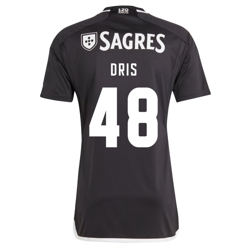 Herren Sofiane Dris #48 Schwarz Auswärtstrikot Trikot 2023/24 T-Shirt Belgien