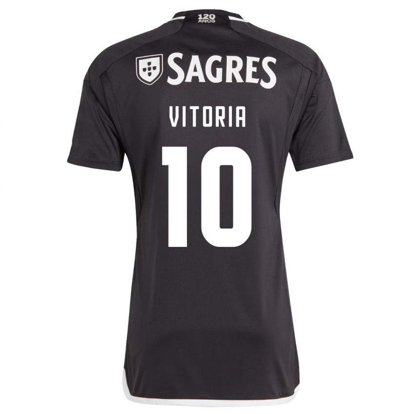 Herren Ana Vitoria #10 Schwarz Auswärtstrikot Trikot 2023/24 T-Shirt Belgien