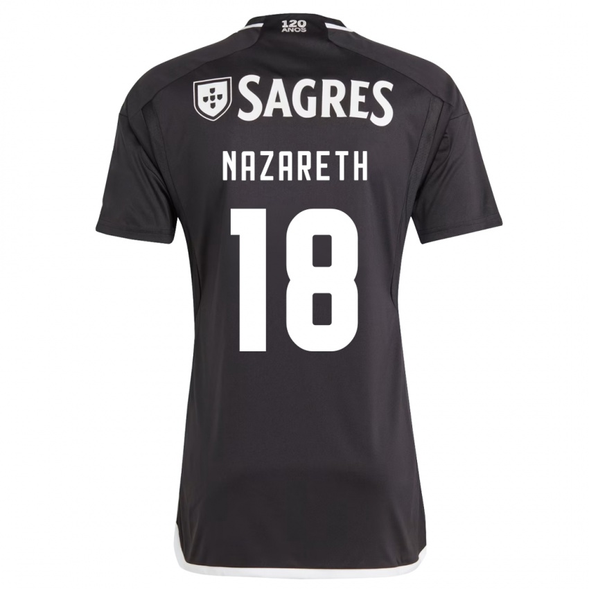 Heren Kika Nazareth #18 Zwart Uitshirt Uittenue 2023/24 T-Shirt België