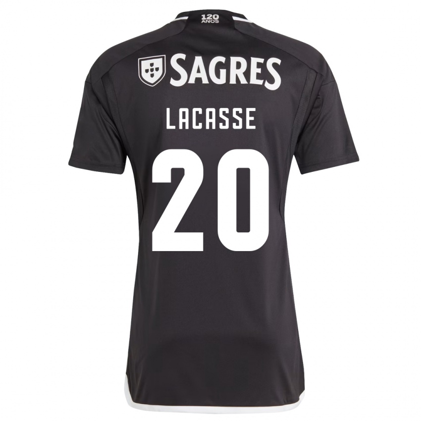 Herren Cloe Lacasse #20 Schwarz Auswärtstrikot Trikot 2023/24 T-Shirt Belgien