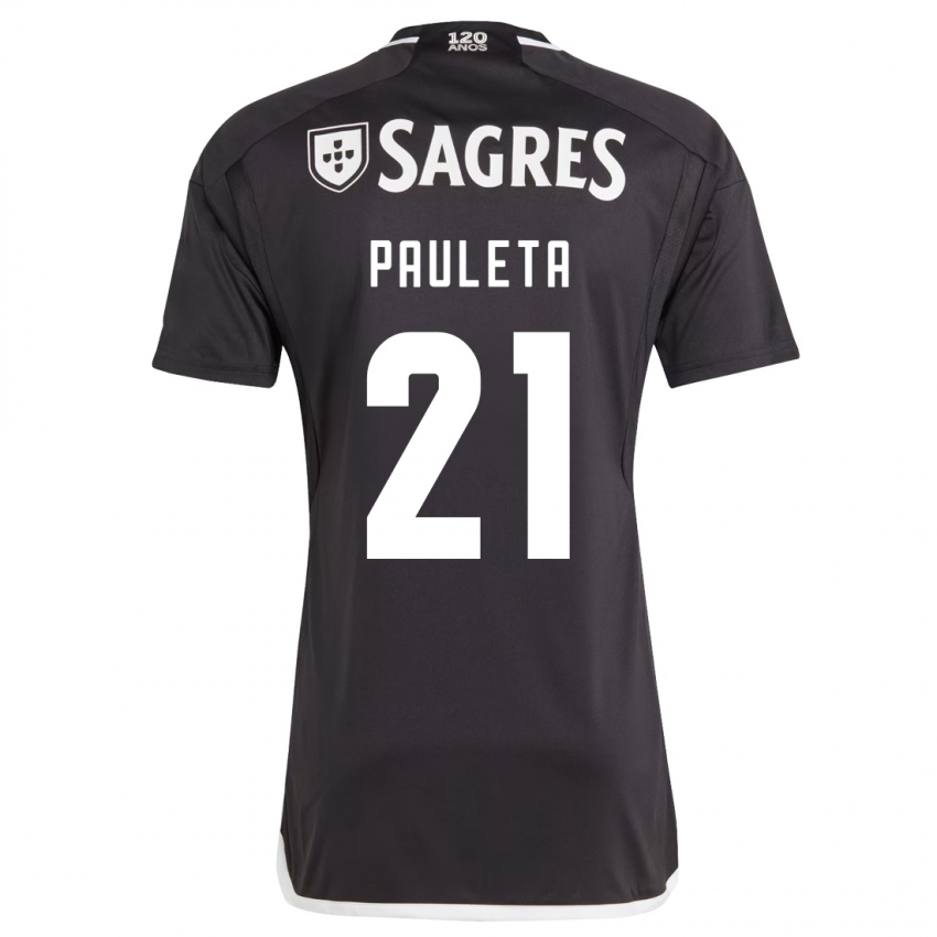 Herren Pauleta #21 Schwarz Auswärtstrikot Trikot 2023/24 T-Shirt Belgien