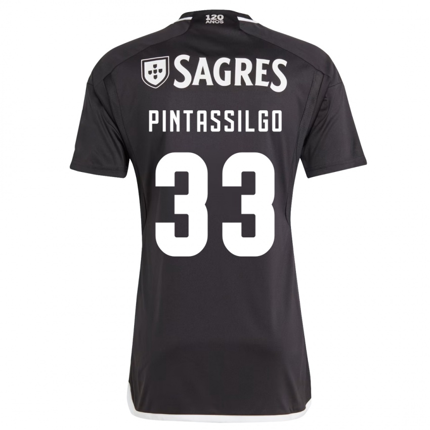 Herren Lara Pintassilgo #33 Schwarz Auswärtstrikot Trikot 2023/24 T-Shirt Belgien
