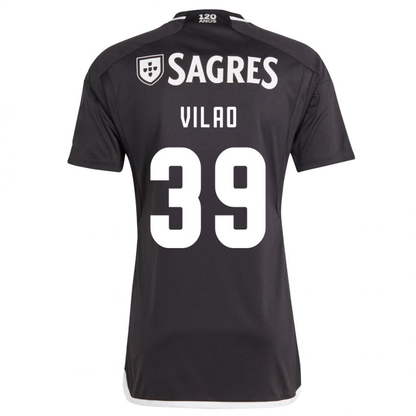 Herren Carolina Vilao #39 Schwarz Auswärtstrikot Trikot 2023/24 T-Shirt Belgien