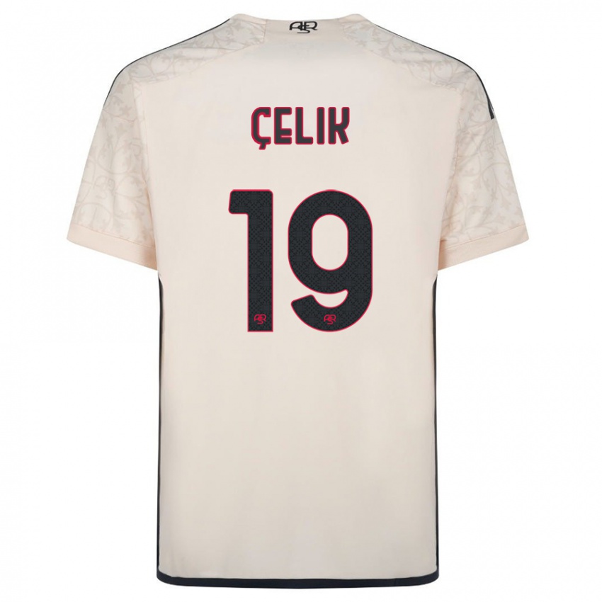 Herren Zeki Celik #19 Cremefarben Auswärtstrikot Trikot 2023/24 T-Shirt Belgien