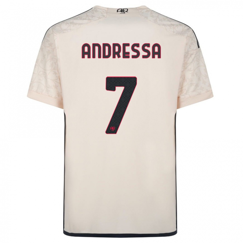 Herren Andressa #7 Cremefarben Auswärtstrikot Trikot 2023/24 T-Shirt Belgien
