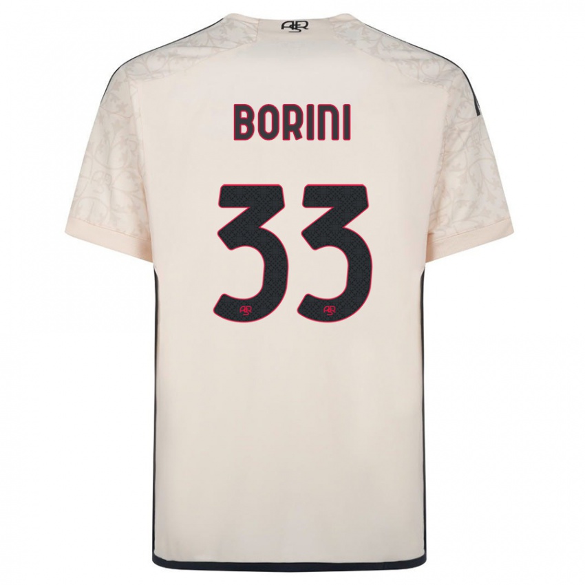 Homme Maillot Joyce Borini #33 Blanc Cassé Tenues Extérieur 2023/24 T-Shirt Belgique