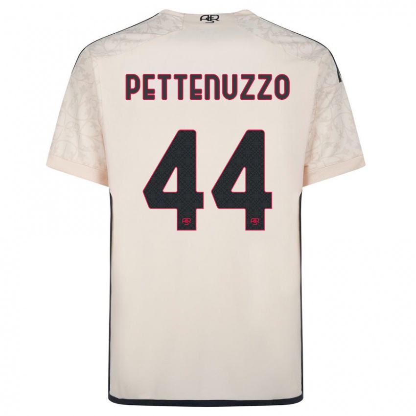 Herren Tecla Pettenuzzo #44 Cremefarben Auswärtstrikot Trikot 2023/24 T-Shirt Belgien