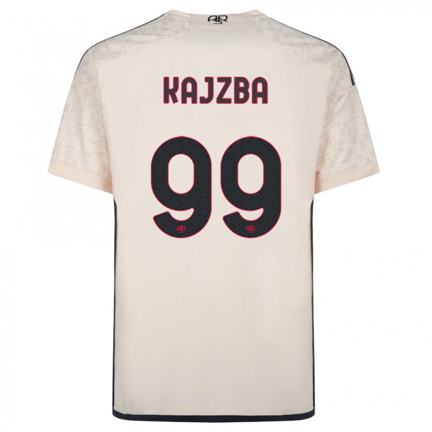 Herren Nina Kajzba #99 Cremefarben Auswärtstrikot Trikot 2023/24 T-Shirt Belgien