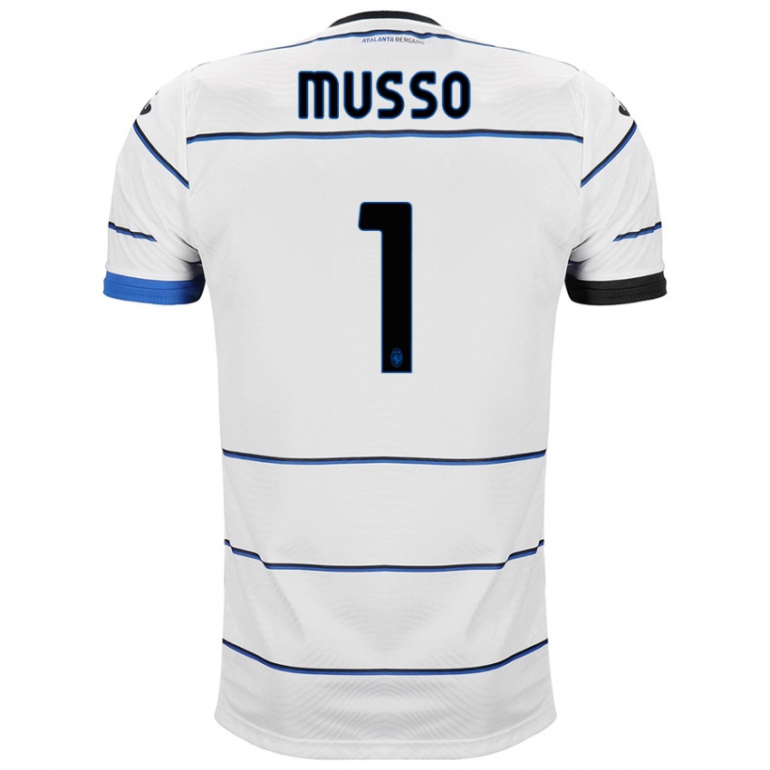 Herren Juan Musso #1 Weiß Auswärtstrikot Trikot 2023/24 T-Shirt Belgien