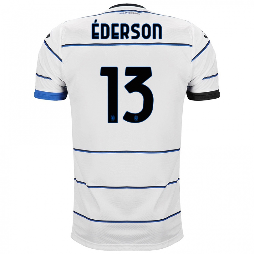 Herren Ederson #13 Weiß Auswärtstrikot Trikot 2023/24 T-Shirt Belgien