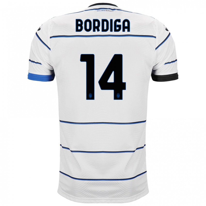 Heren Michele Bordiga #14 Wit Uitshirt Uittenue 2023/24 T-Shirt België