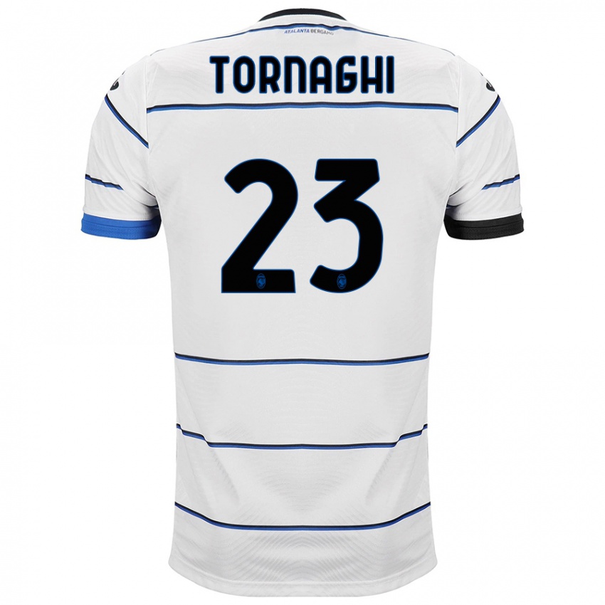 Herren Pietro Tornaghi #23 Weiß Auswärtstrikot Trikot 2023/24 T-Shirt Belgien