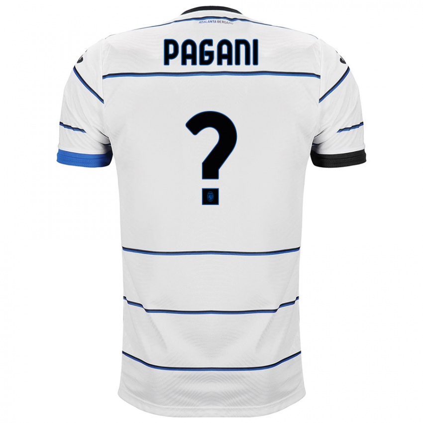 Homme Maillot Federico Pagani #0 Blanc Tenues Extérieur 2023/24 T-Shirt Belgique