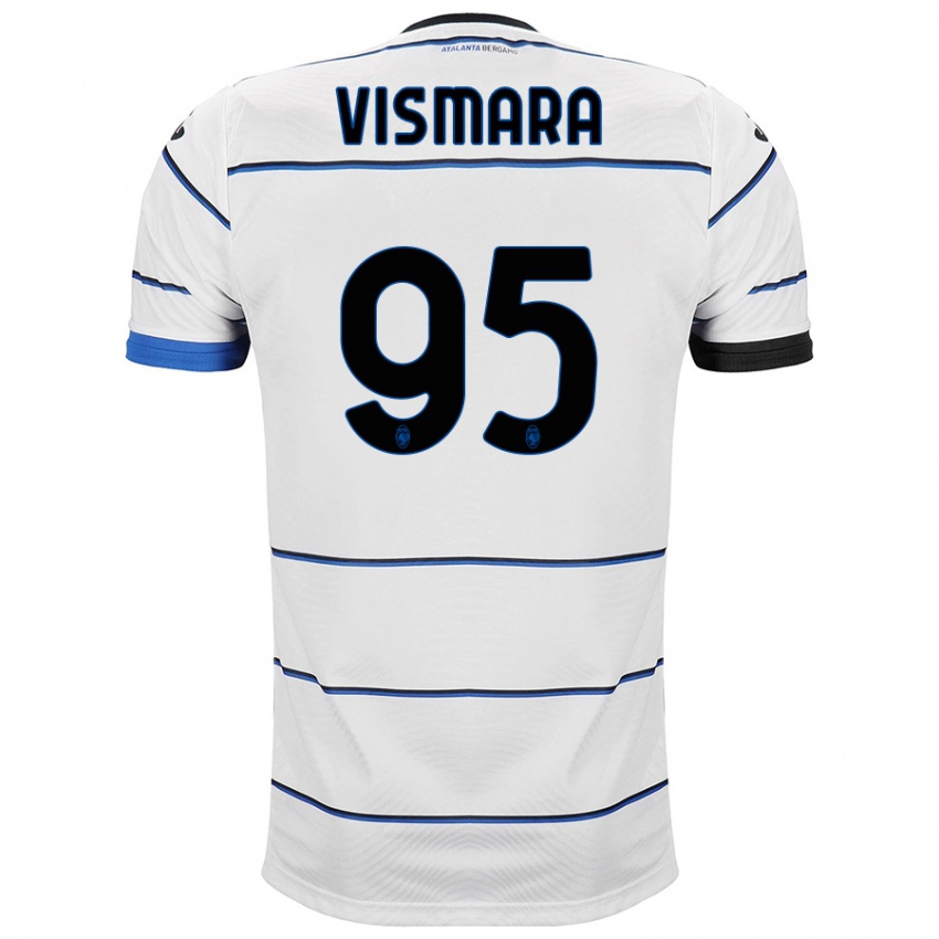 Herren Paolo Vismara #95 Weiß Auswärtstrikot Trikot 2023/24 T-Shirt Belgien
