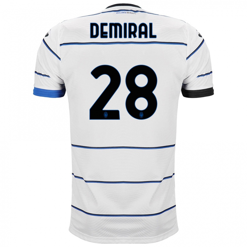 Herren Merih Demiral #28 Weiß Auswärtstrikot Trikot 2023/24 T-Shirt Belgien
