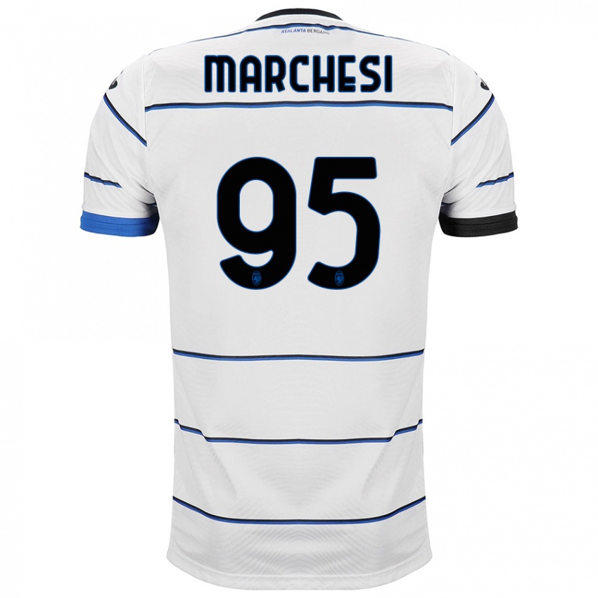 Homme Maillot Silvia Marchesi #95 Blanc Tenues Extérieur 2023/24 T-Shirt Belgique