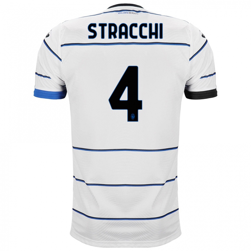 Heren Daniela Stracchi #4 Wit Uitshirt Uittenue 2023/24 T-Shirt België