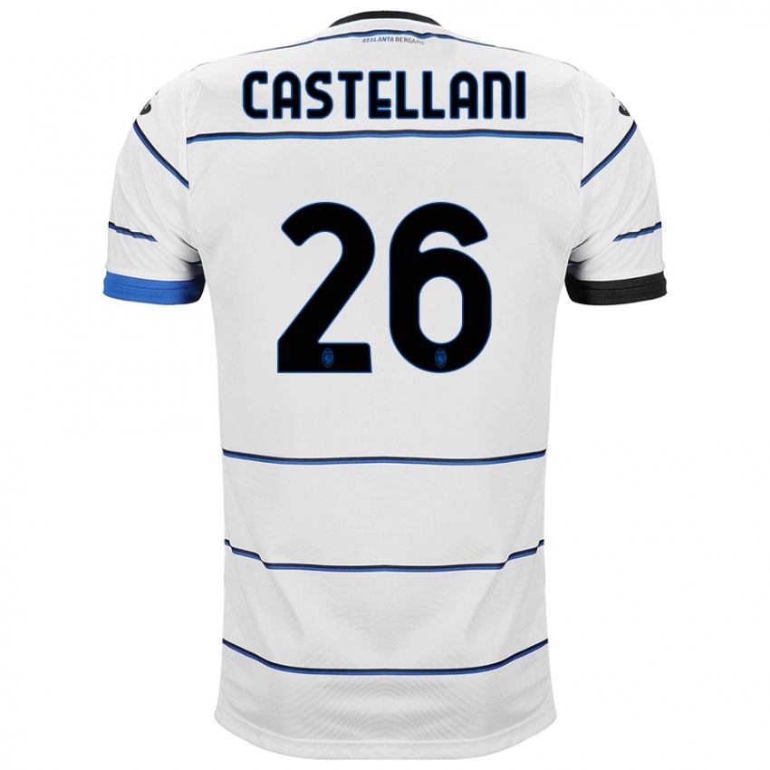Herren Eleonora Castellani #26 Weiß Auswärtstrikot Trikot 2023/24 T-Shirt Belgien