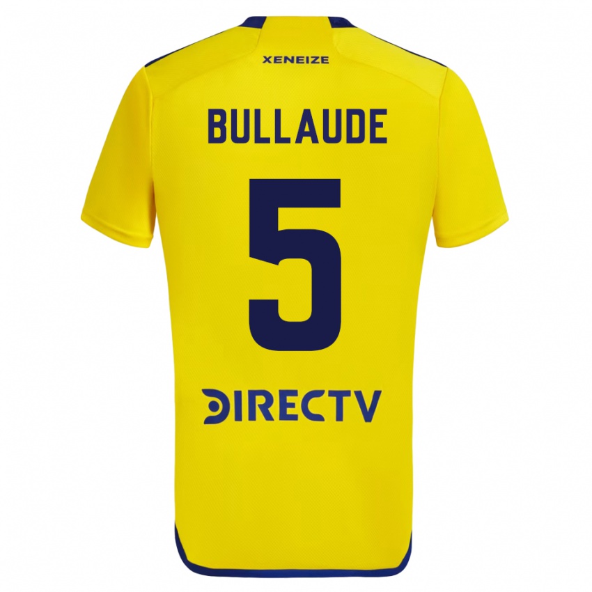 Herren Ezequiel Bullaude #5 Gelb Auswärtstrikot Trikot 2023/24 T-Shirt Belgien