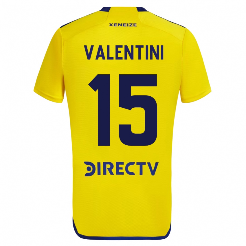 Herren Nicolas Valentini #15 Gelb Auswärtstrikot Trikot 2023/24 T-Shirt Belgien