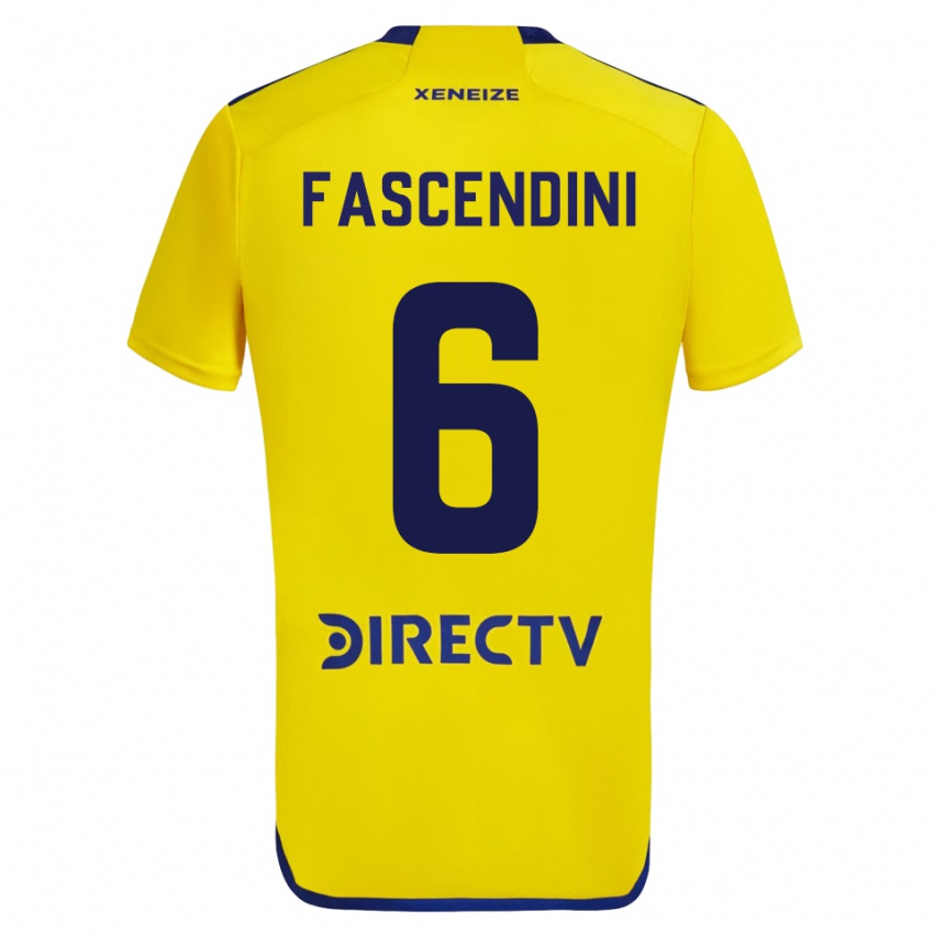 Herren Valentín Fascendini #6 Gelb Auswärtstrikot Trikot 2023/24 T-Shirt Belgien