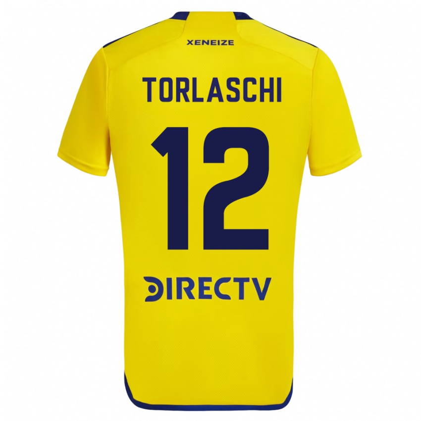 Herren Lucas Torlaschi #12 Gelb Auswärtstrikot Trikot 2023/24 T-Shirt Belgien