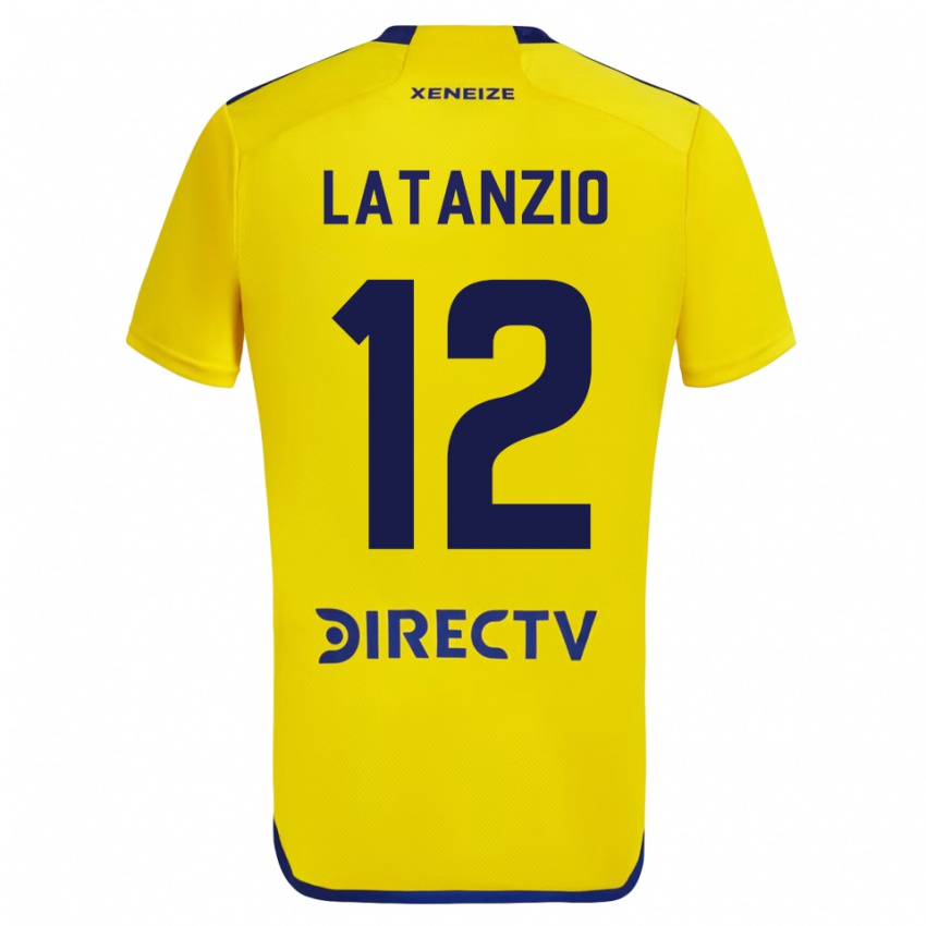 Herren Florencia Latanzio #12 Gelb Auswärtstrikot Trikot 2023/24 T-Shirt Belgien