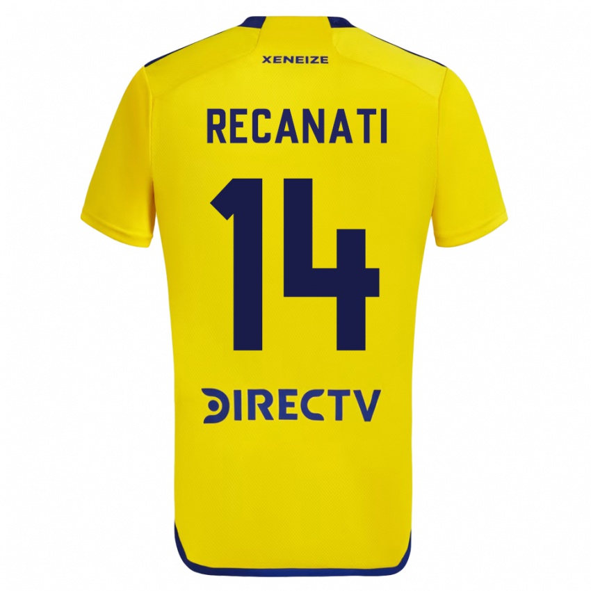 Heren Bianca Recanati #14 Geel Uitshirt Uittenue 2023/24 T-Shirt België