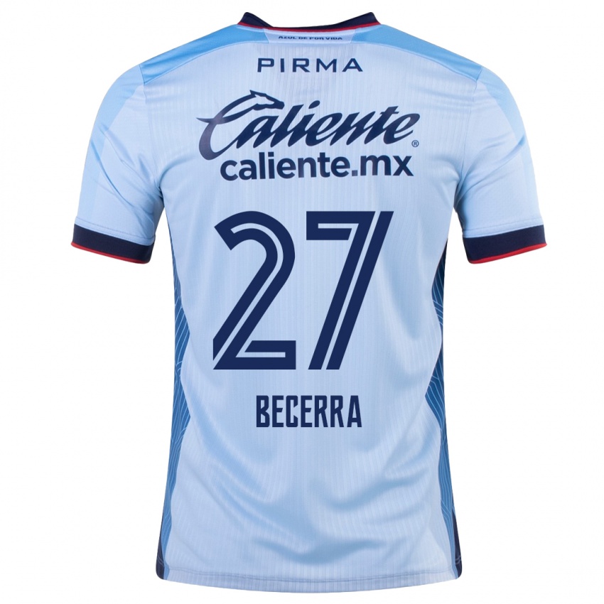 Heren Ana Becerra #27 Hemelsblauw Uitshirt Uittenue 2023/24 T-Shirt België