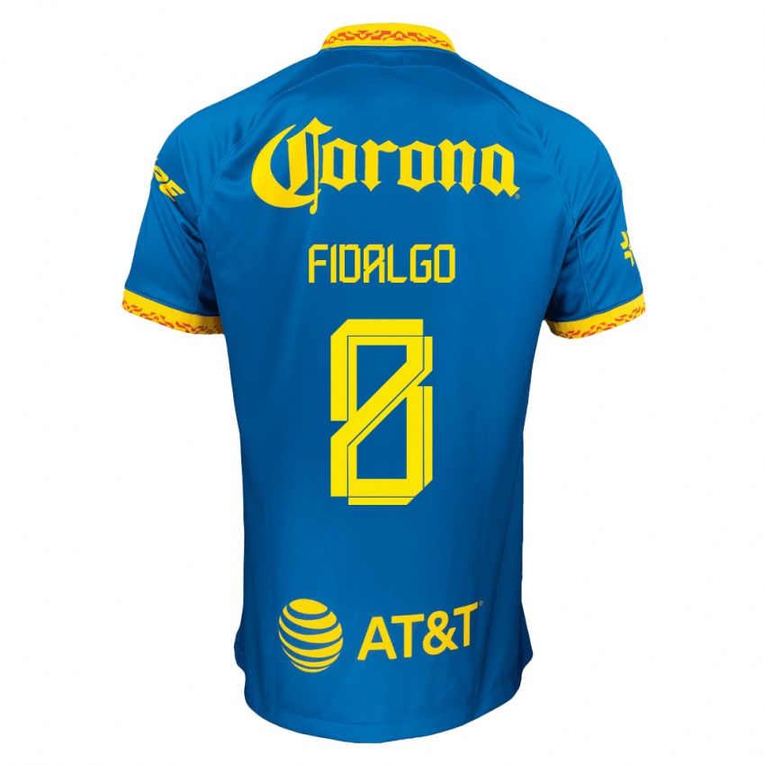 Herren Alvaro Fidalgo #8 Blau Auswärtstrikot Trikot 2023/24 T-Shirt Belgien
