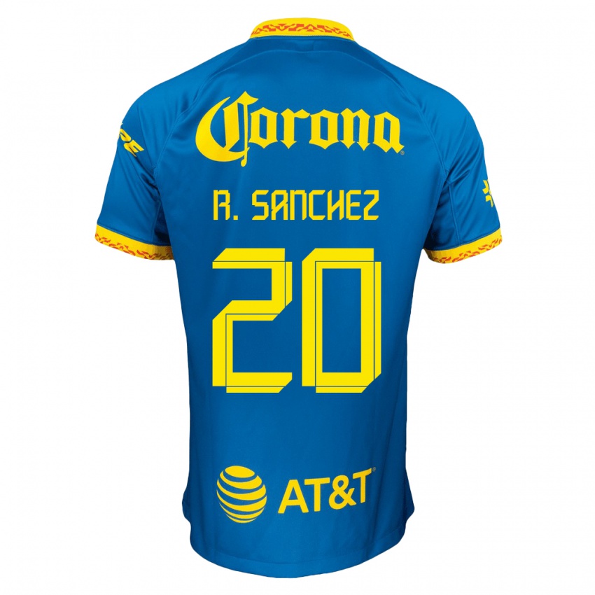Heren Richard Sanchez #20 Blauw Uitshirt Uittenue 2023/24 T-Shirt België