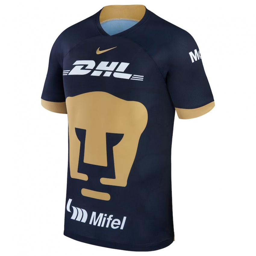 Homme Maillot Kimberli Gomez #5 Bleu Foncé Tenues Extérieur 2023/24 T-Shirt Belgique