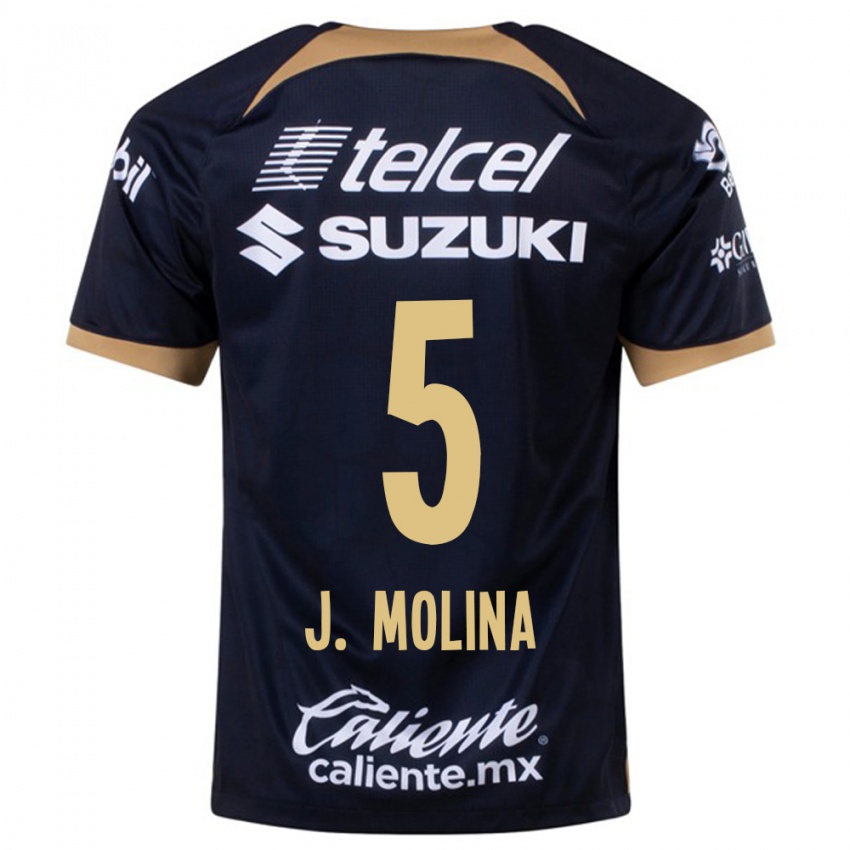 Heren Jesús Molina #5 Donkerblauw Uitshirt Uittenue 2023/24 T-Shirt België