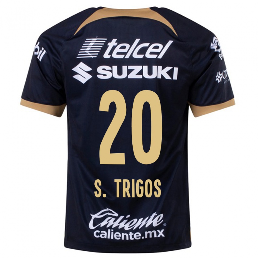 Herren Santiago Trigos #20 Dunkelblau Auswärtstrikot Trikot 2023/24 T-Shirt Belgien