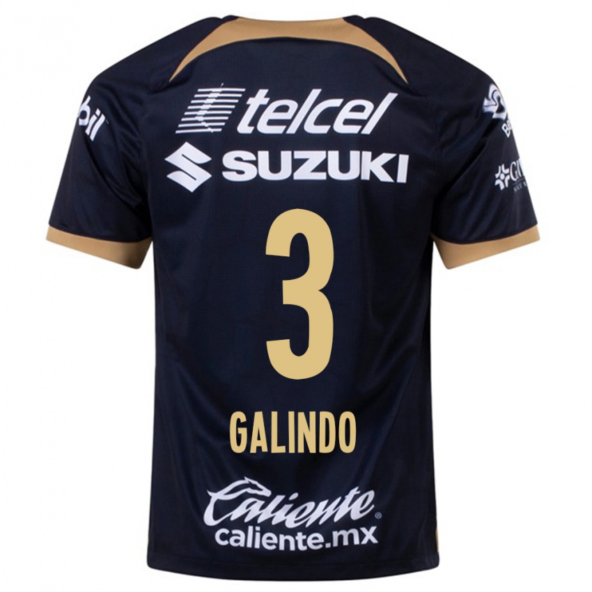 Herren Ricardo Galindo #3 Dunkelblau Auswärtstrikot Trikot 2023/24 T-Shirt Belgien