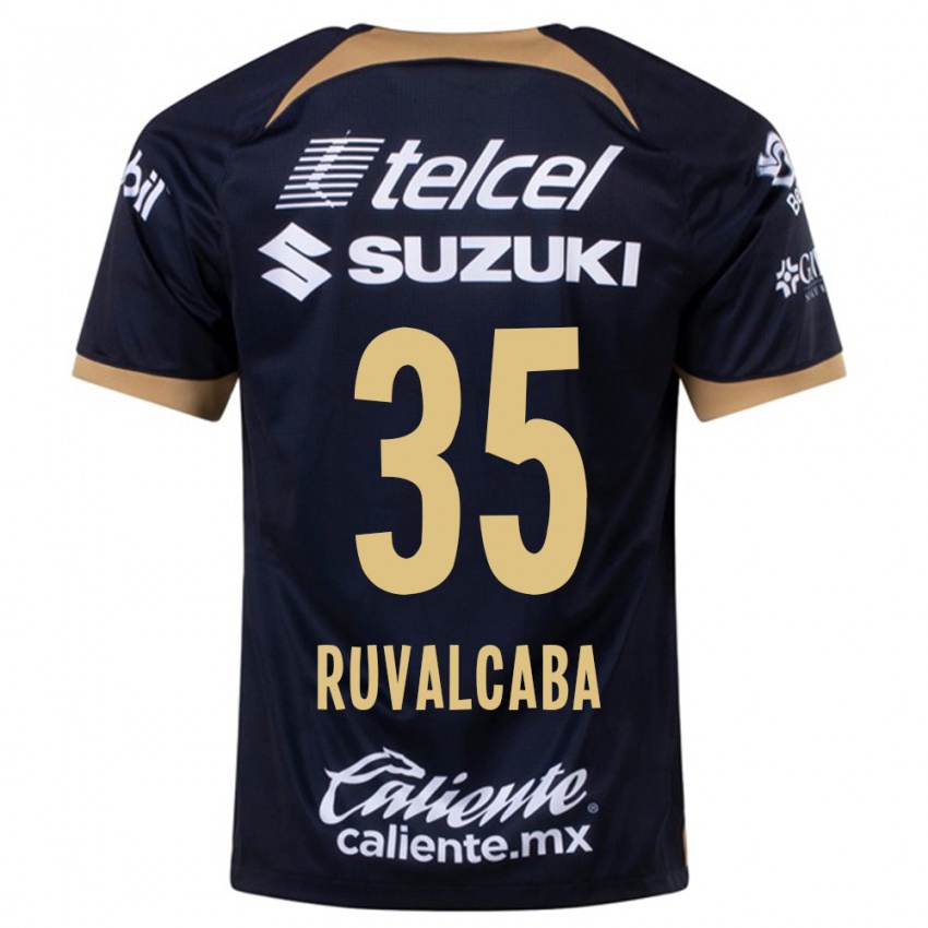 Herren Jorge Ruvalcaba #35 Dunkelblau Auswärtstrikot Trikot 2023/24 T-Shirt Belgien