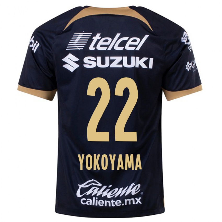 Herren Akemi Yokoyama #22 Dunkelblau Auswärtstrikot Trikot 2023/24 T-Shirt Belgien