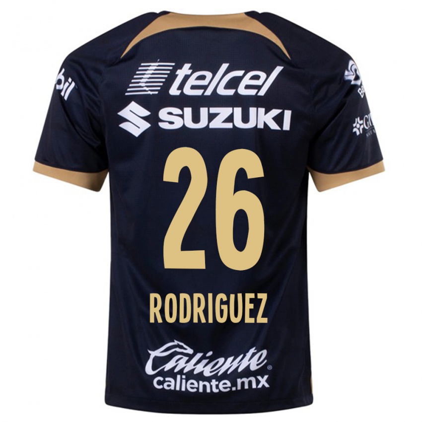 Herren Lucia Rodriguez #26 Dunkelblau Auswärtstrikot Trikot 2023/24 T-Shirt Belgien