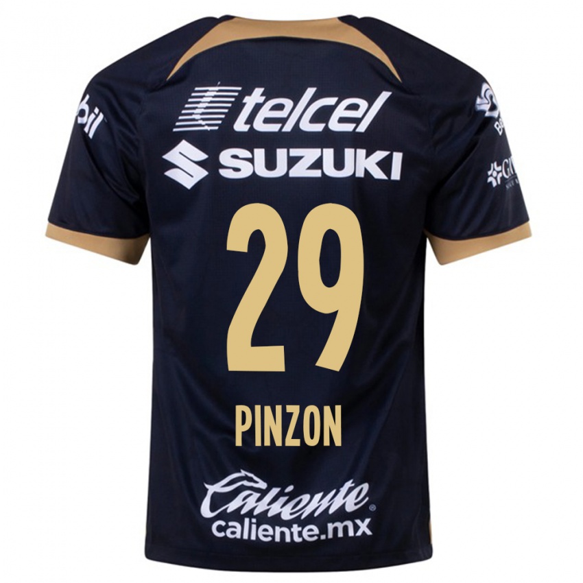 Herren Liceth Pinzon #29 Dunkelblau Auswärtstrikot Trikot 2023/24 T-Shirt Belgien