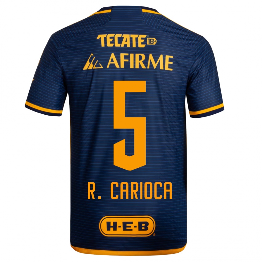 Herren Rafael Carioca #5 Dunkelblau Auswärtstrikot Trikot 2023/24 T-Shirt Belgien