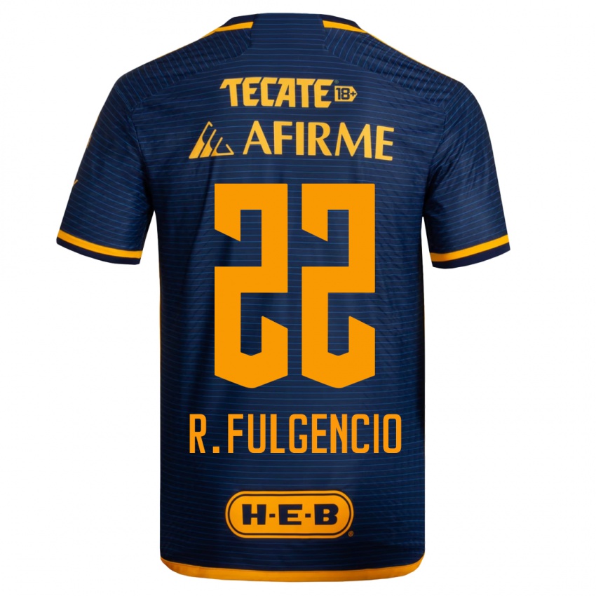 Heren Raymundo Fulgencio #22 Donkerblauw Uitshirt Uittenue 2023/24 T-Shirt België