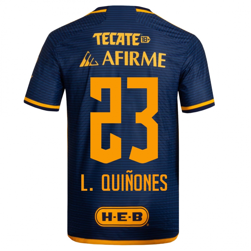 Herren Luis Quinones #23 Dunkelblau Auswärtstrikot Trikot 2023/24 T-Shirt Belgien