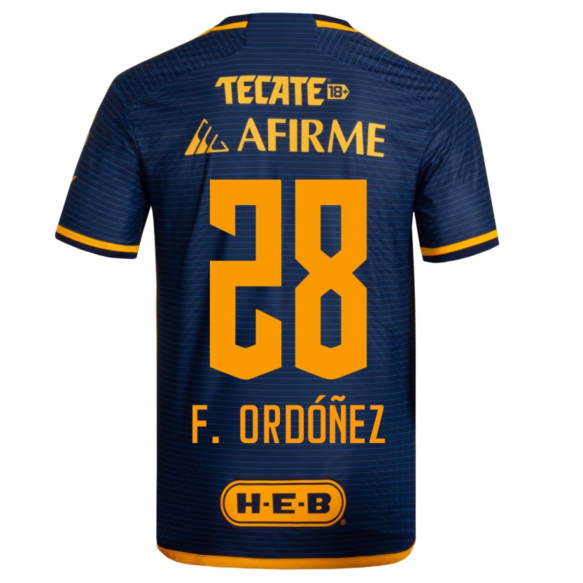 Herren Fernando Ordóñez #28 Dunkelblau Auswärtstrikot Trikot 2023/24 T-Shirt Belgien