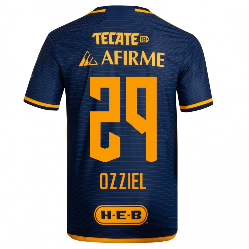 Heren Ozziel Herrera #29 Donkerblauw Uitshirt Uittenue 2023/24 T-Shirt België