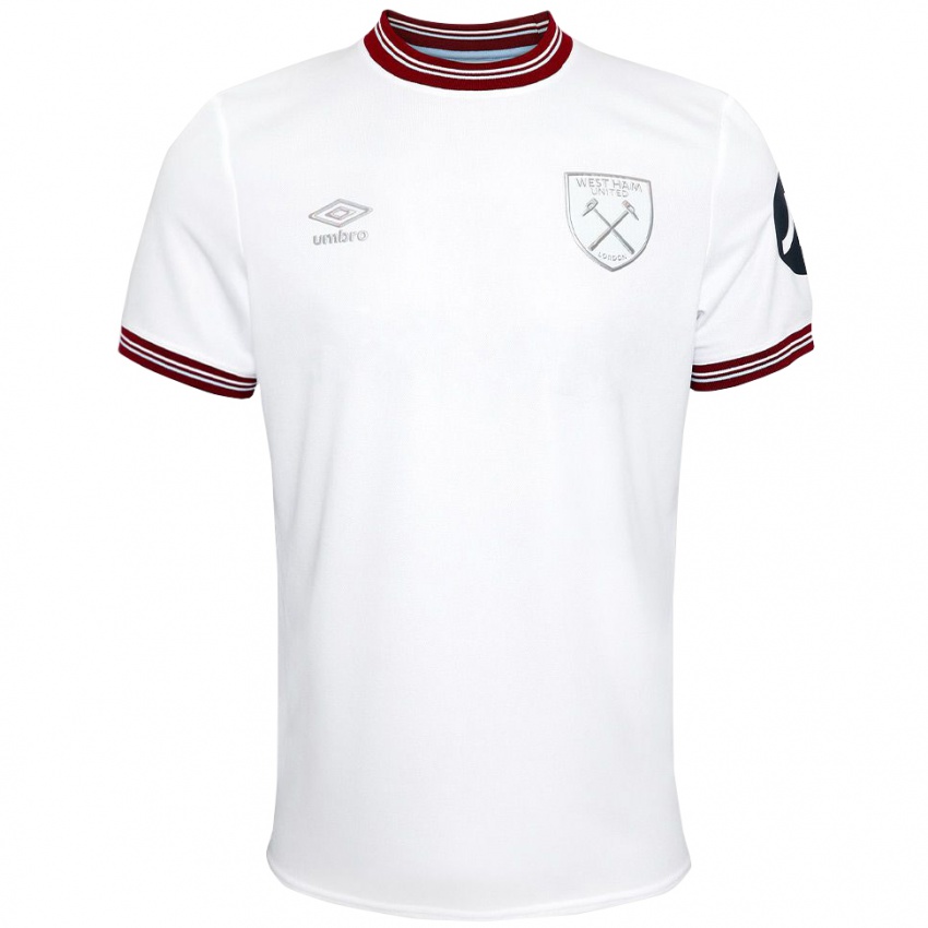 Damen Jarrod Bowen #20 Weiß Auswärtstrikot Trikot 2023/24 T-Shirt Belgien