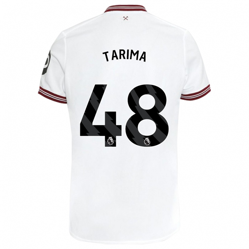 Dames Sean Tarima #48 Wit Uitshirt Uittenue 2023/24 T-Shirt België