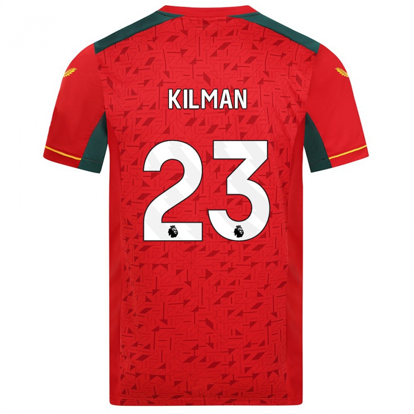 Damen Max Kilman #23 Rot Auswärtstrikot Trikot 2023/24 T-Shirt Belgien