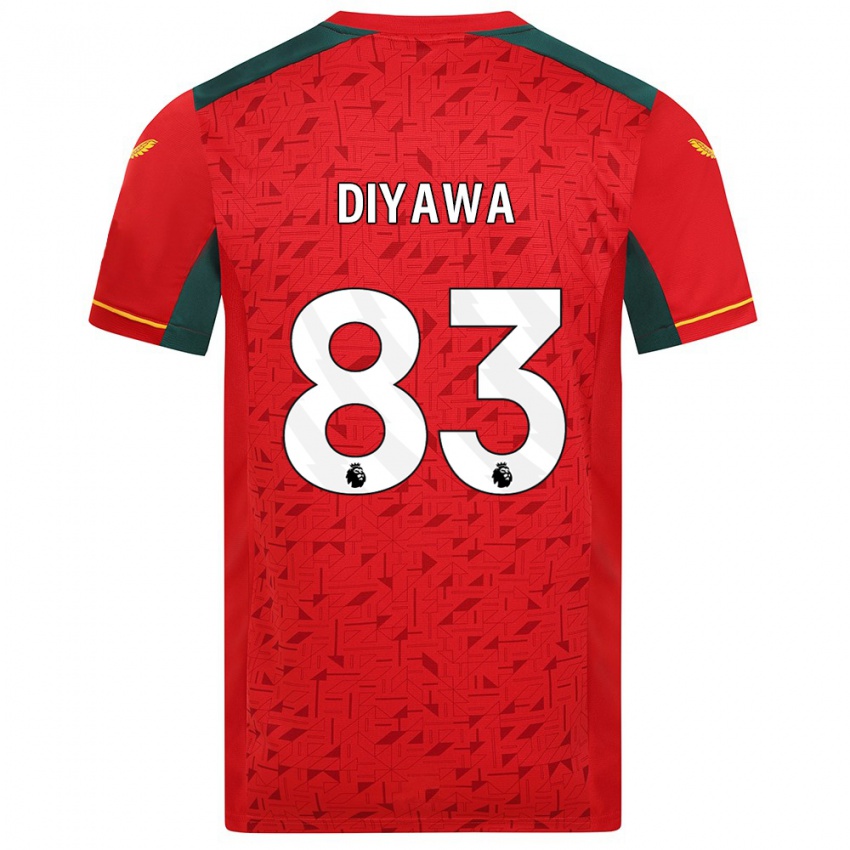 Dames Aaron Keto-Diyawa #83 Rood Uitshirt Uittenue 2023/24 T-Shirt België