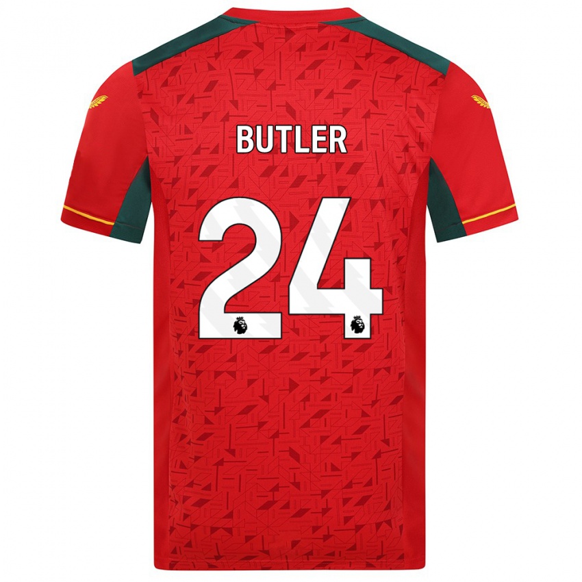 Dames Elli Butler #24 Rood Uitshirt Uittenue 2023/24 T-Shirt België