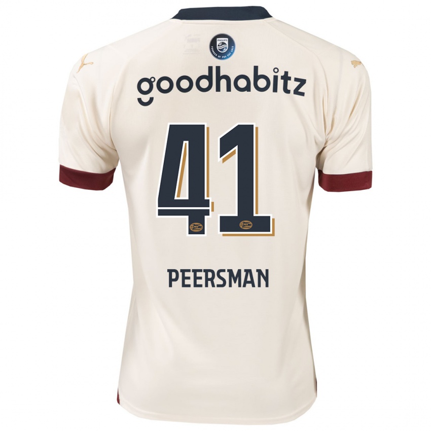 Dames Kjell Peersman #41 Gebroken Wit Uitshirt Uittenue 2023/24 T-Shirt België